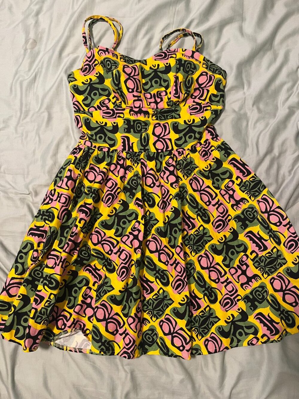 Pinup Couture Tiki Print Summer Dress
